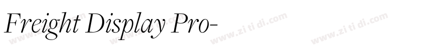Freight Display Pro字体转换